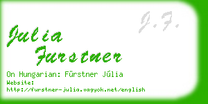 julia furstner business card