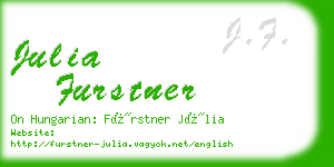 julia furstner business card